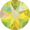 2058 30ss Glitzstone Crystal Citrine AB Yellow 20 Gross Flatback Rhinestones (2,880 Pieces)